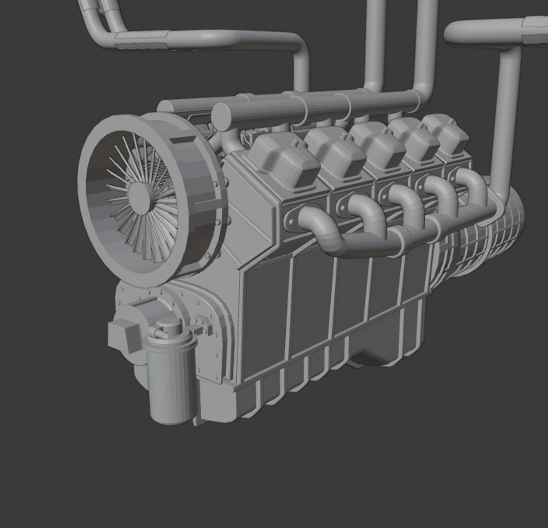 Free 3D Diesel Engine Y10 - TurboSquid 1578160