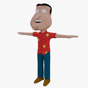 Glenn Quagmire From Family Guy - Rigged 3D model