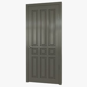 Wooden gray door