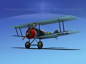 3d sopwith camel fighter