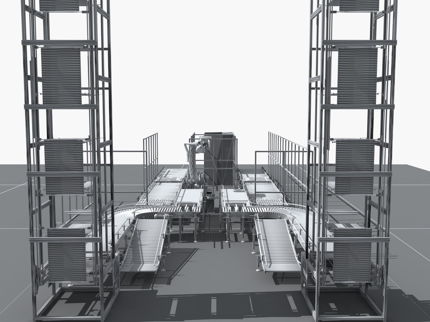 3D Model Industrial Equipment 13 - Fully Automatic Stacking And Winding ...