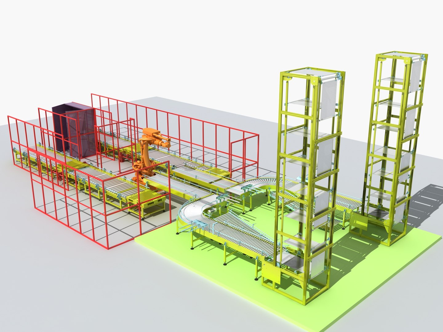 3D Model Industrial Equipment 13 - Fully Automatic Stacking And Winding ...