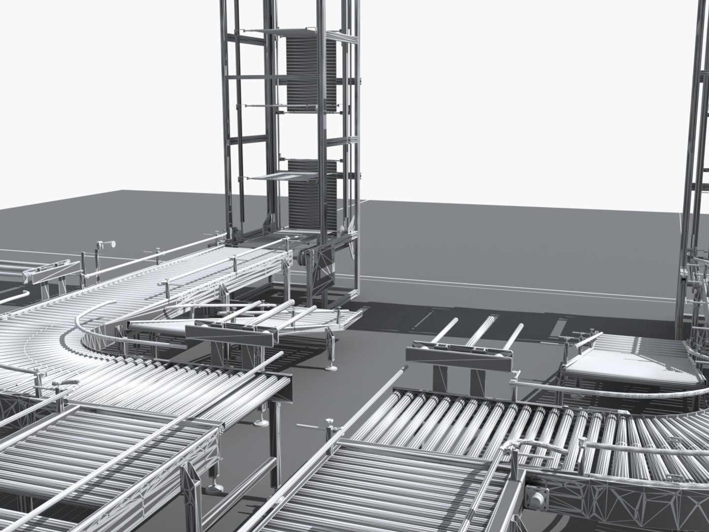 3D Model Industrial Equipment 13 - Fully Automatic Stacking And Winding ...