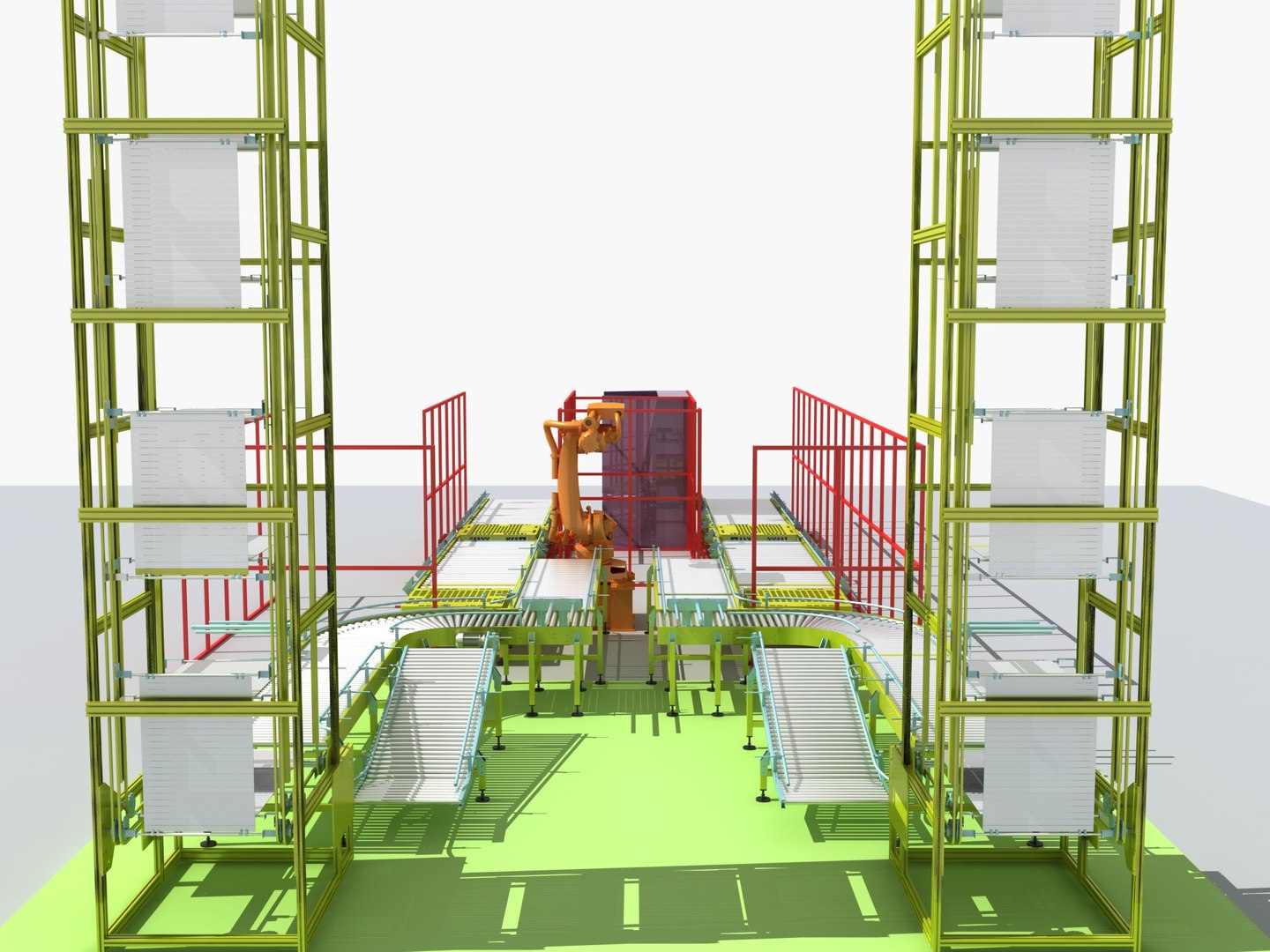 3D Model Industrial Equipment 13 - Fully Automatic Stacking And Winding ...