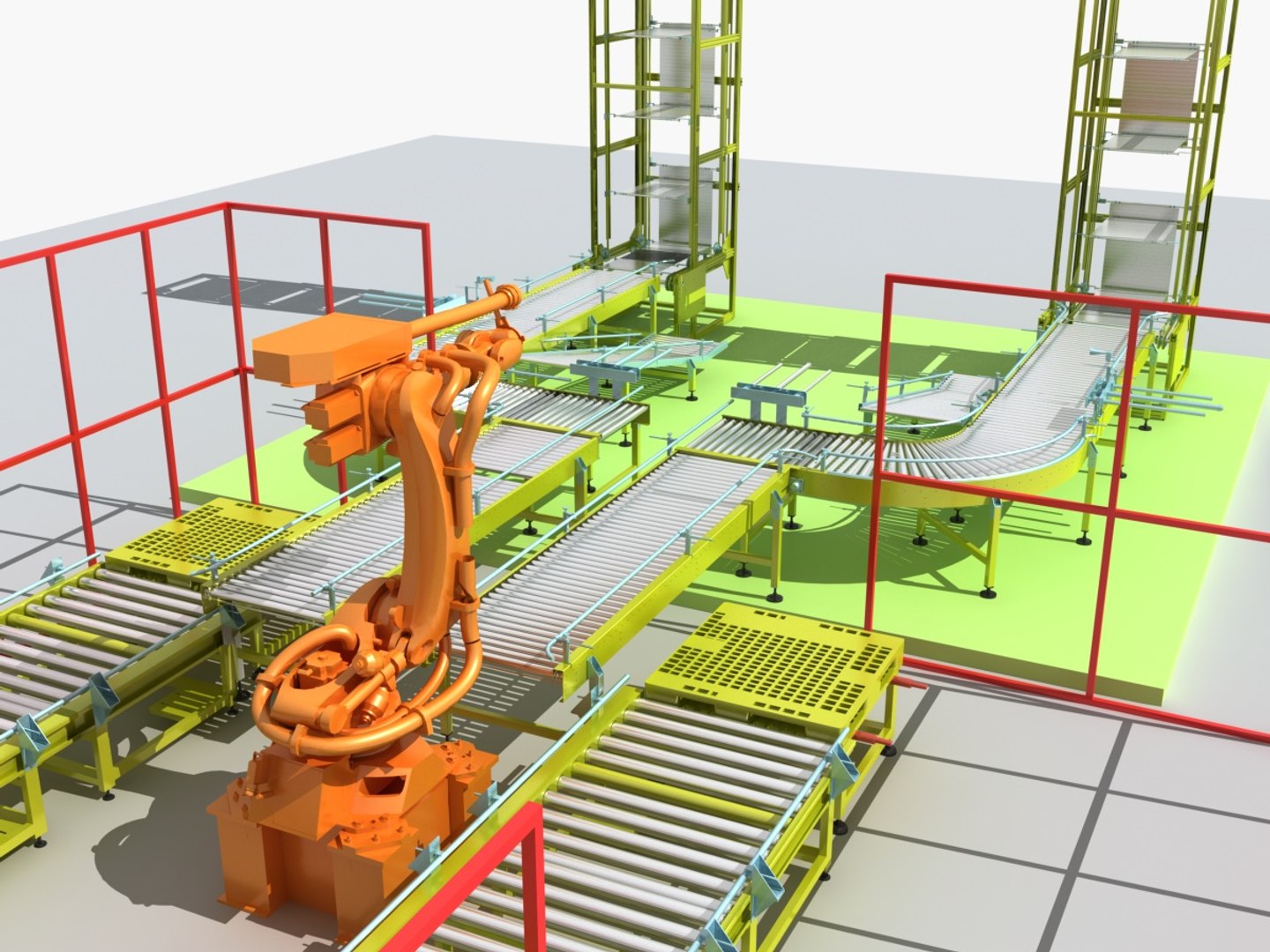 3D Model Industrial Equipment 13 - Fully Automatic Stacking And Winding ...