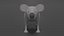 3D cartoon koala model