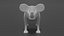 3D cartoon koala model