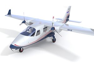 Aircraft Electric NASA Maxwell X-57 Mod II with Interior model
