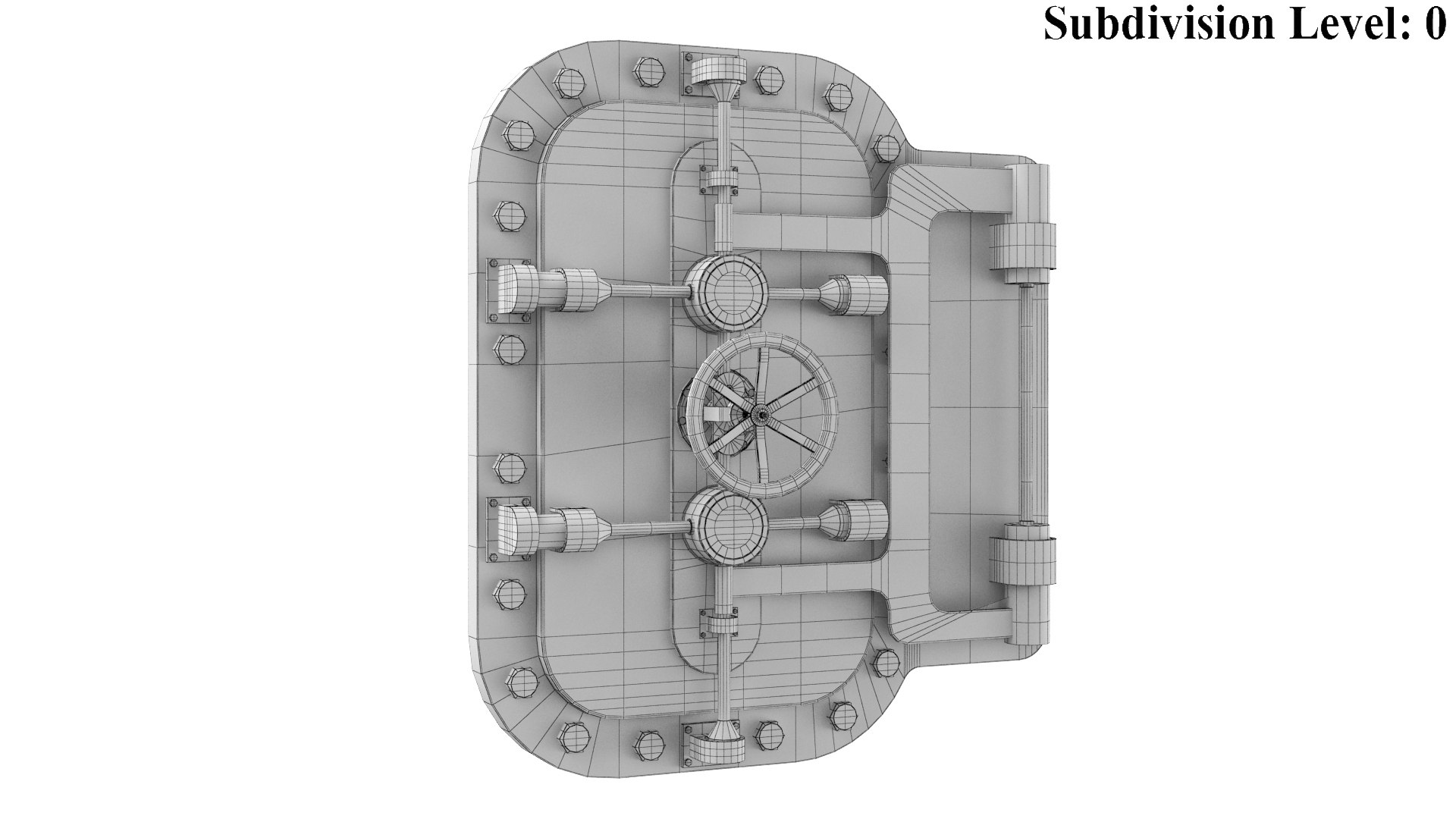 3D Model Rusted Bunker Door - TurboSquid 1744911