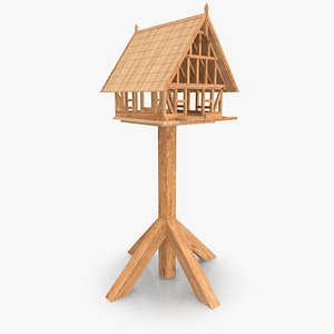 framework bird house 3d obj