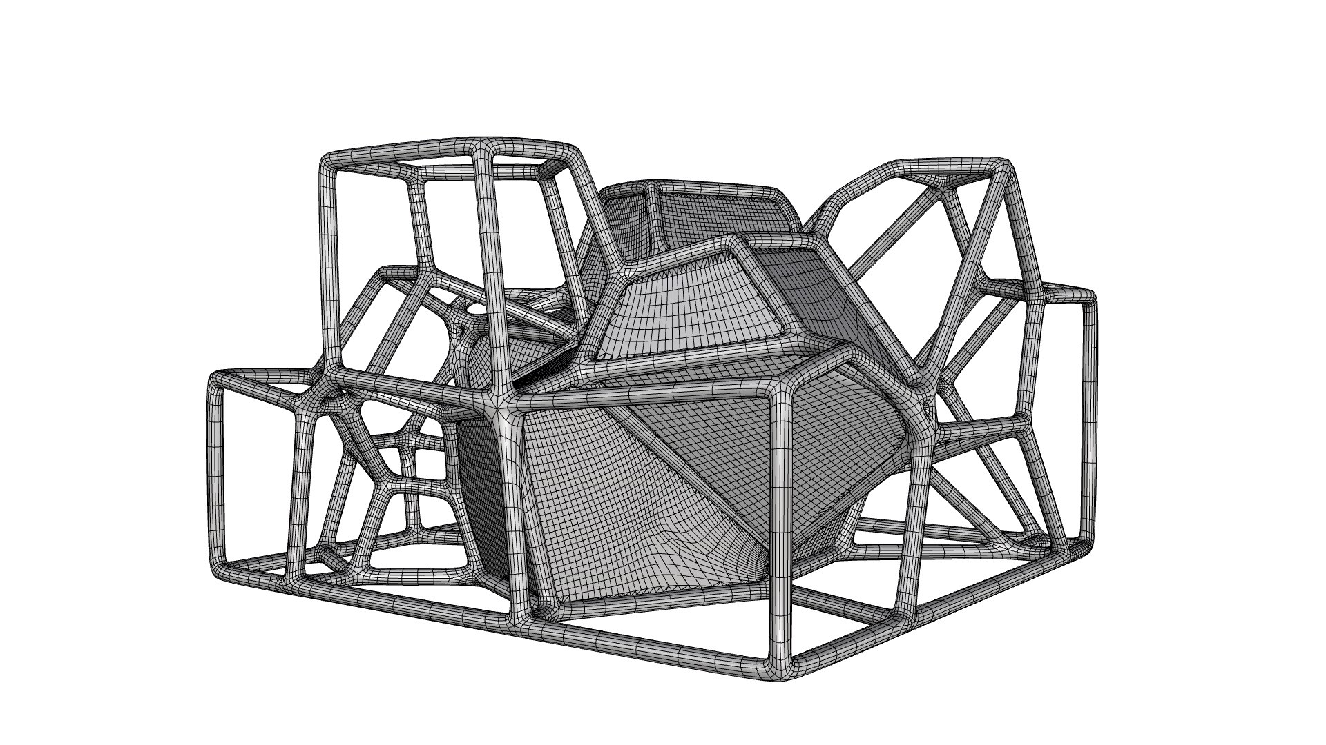 Voronoi Metal Frame Sculptures Set 3D - TurboSquid 2426370