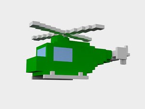 3D simple copter voxels model