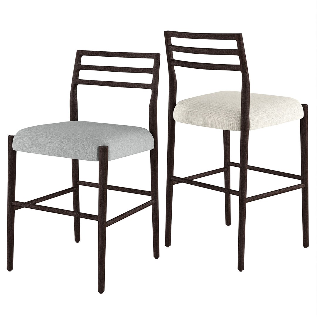 3D Quincy Basketweave Bar Stool TurboSquid 2059752