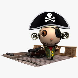 3d pirate boat