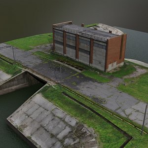 3D Dam on the river