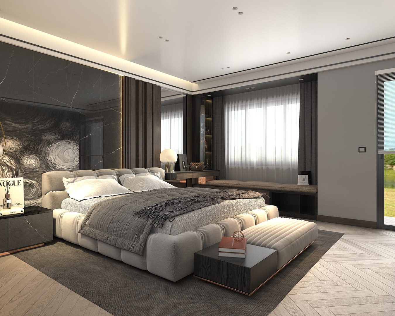 Modern Bedroom Interior Scene 27 3D model - TurboSquid 2045163