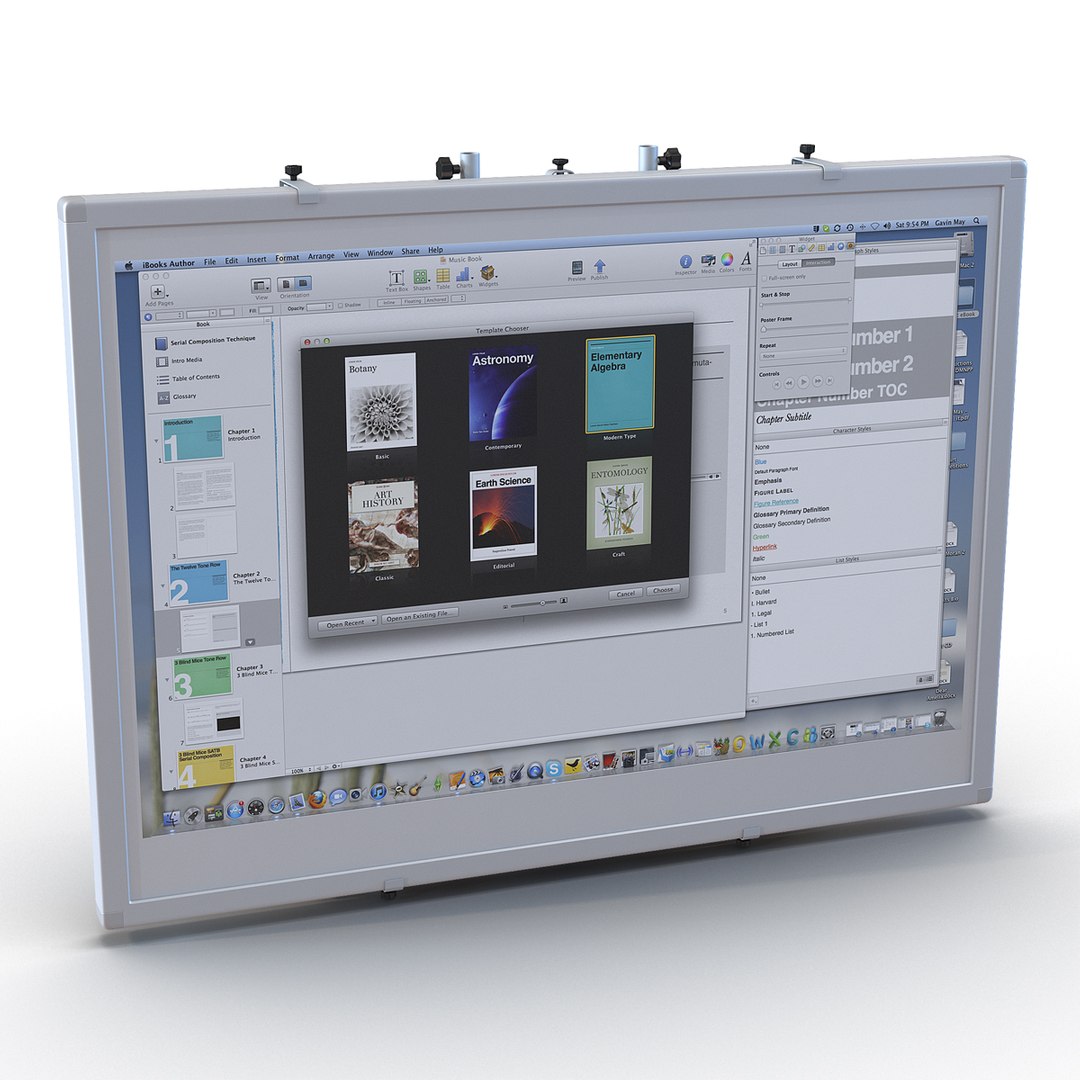 Interactive Whiteboard 3D model preview