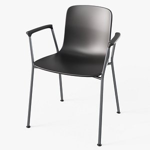 Hal Tube Armchair Chair Black - Modern PBR Interior Chair 3D model
