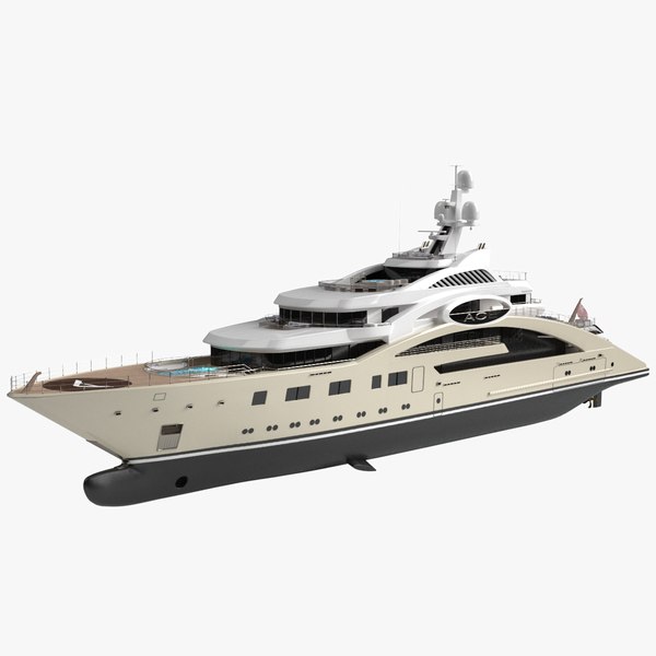 3D model Ace Superyacht Night Scene(1)