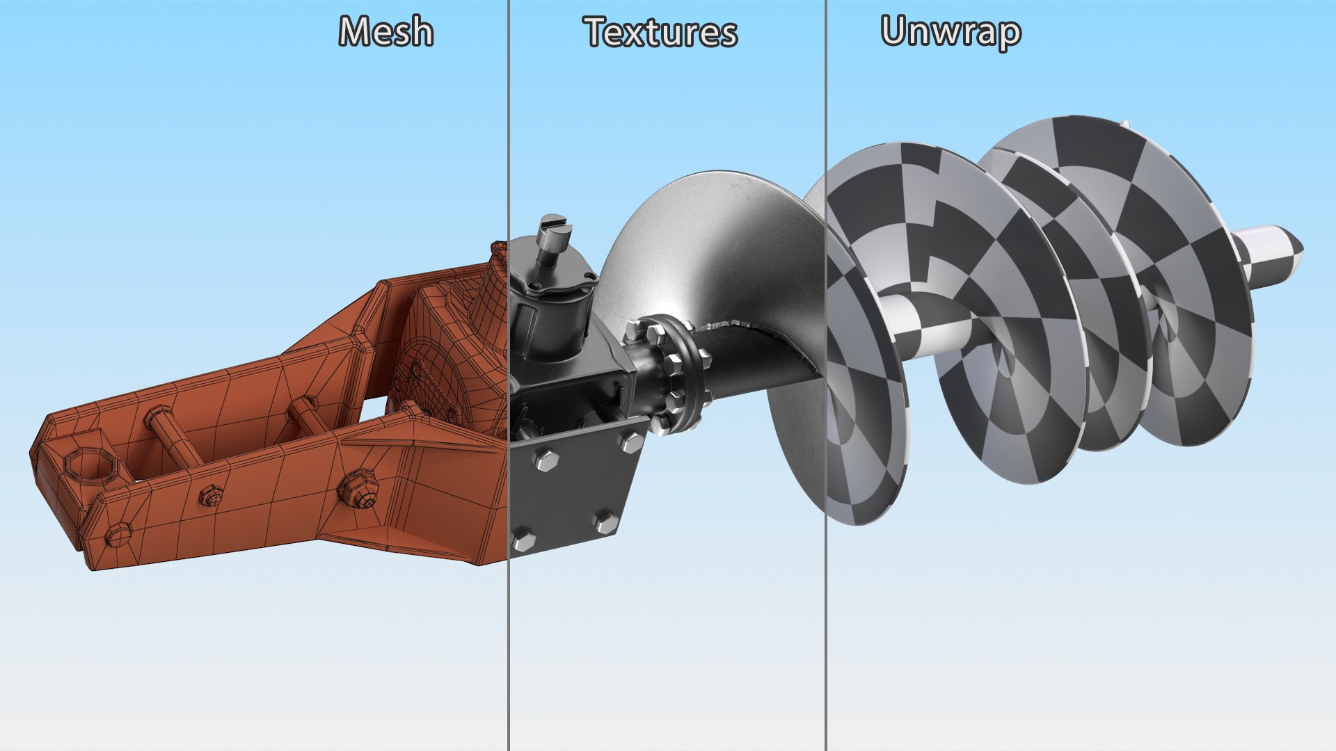 3D Post Hole Digger - TurboSquid 1962441