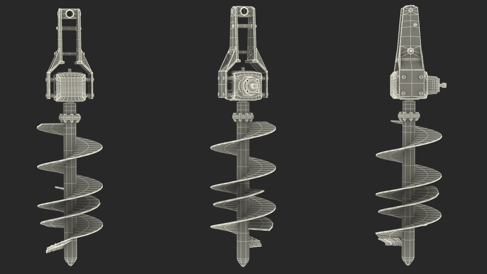 3D Post Hole Digger - TurboSquid 1962441