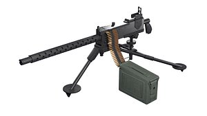 3D M1919A4 Machine Gun model