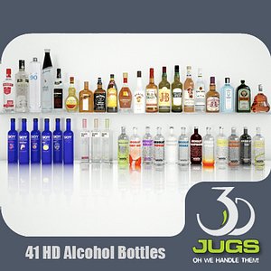 3DJug_01_Alcohol Bottles