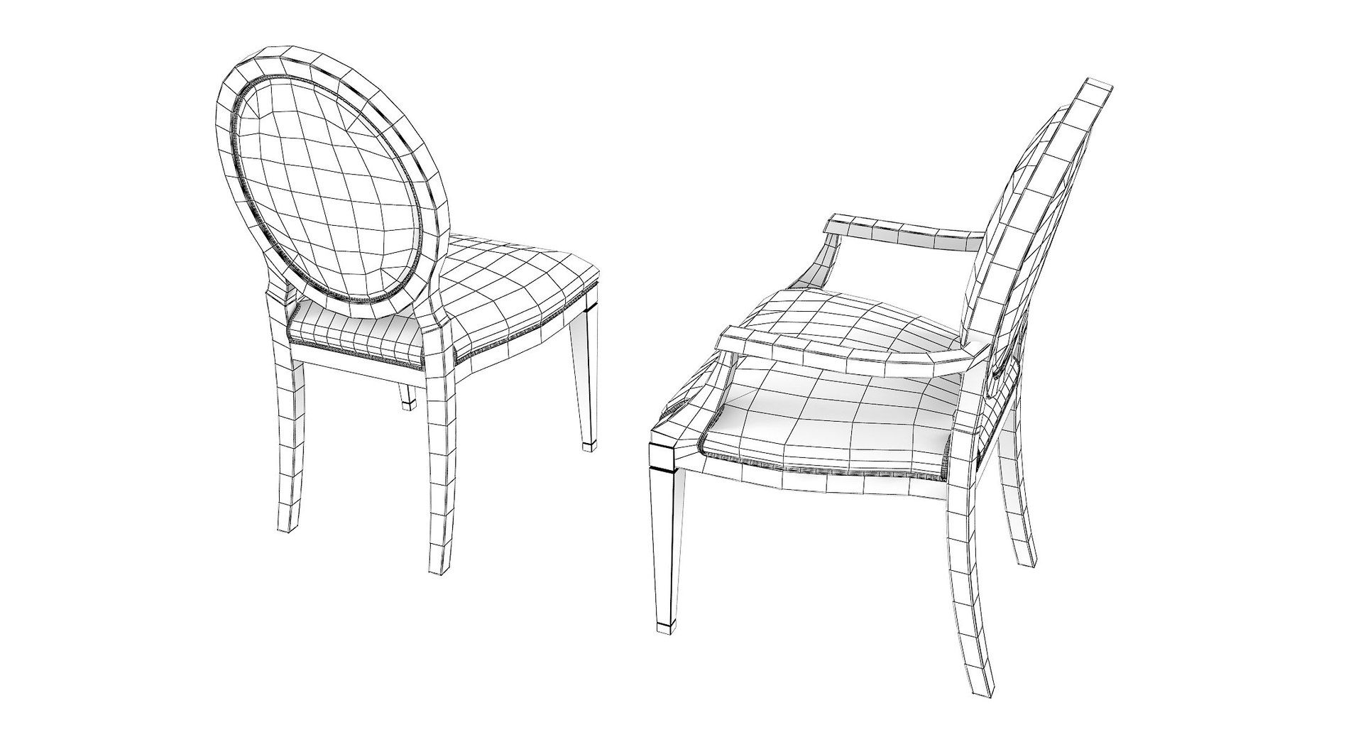 3D Opera Dining Chair - TurboSquid 1217027