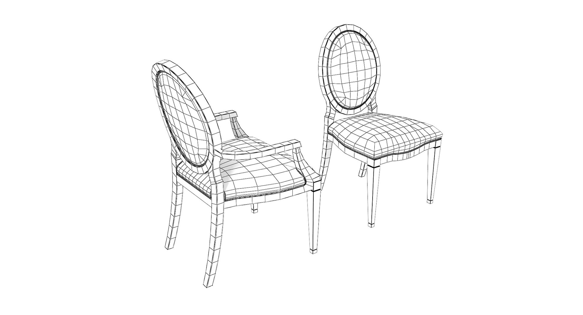 3D opera dining chair - TurboSquid 1217027