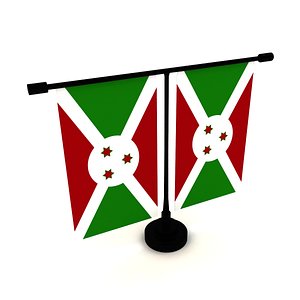 Flag of Burundi 3D