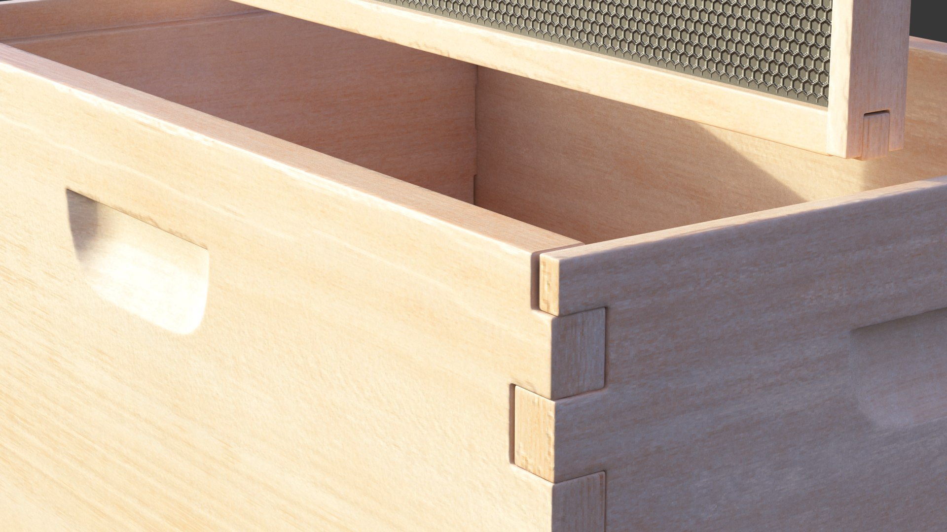 3D beehive box frame honey bee - TurboSquid 1486297