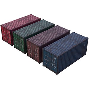 cargo container 2 3D model
