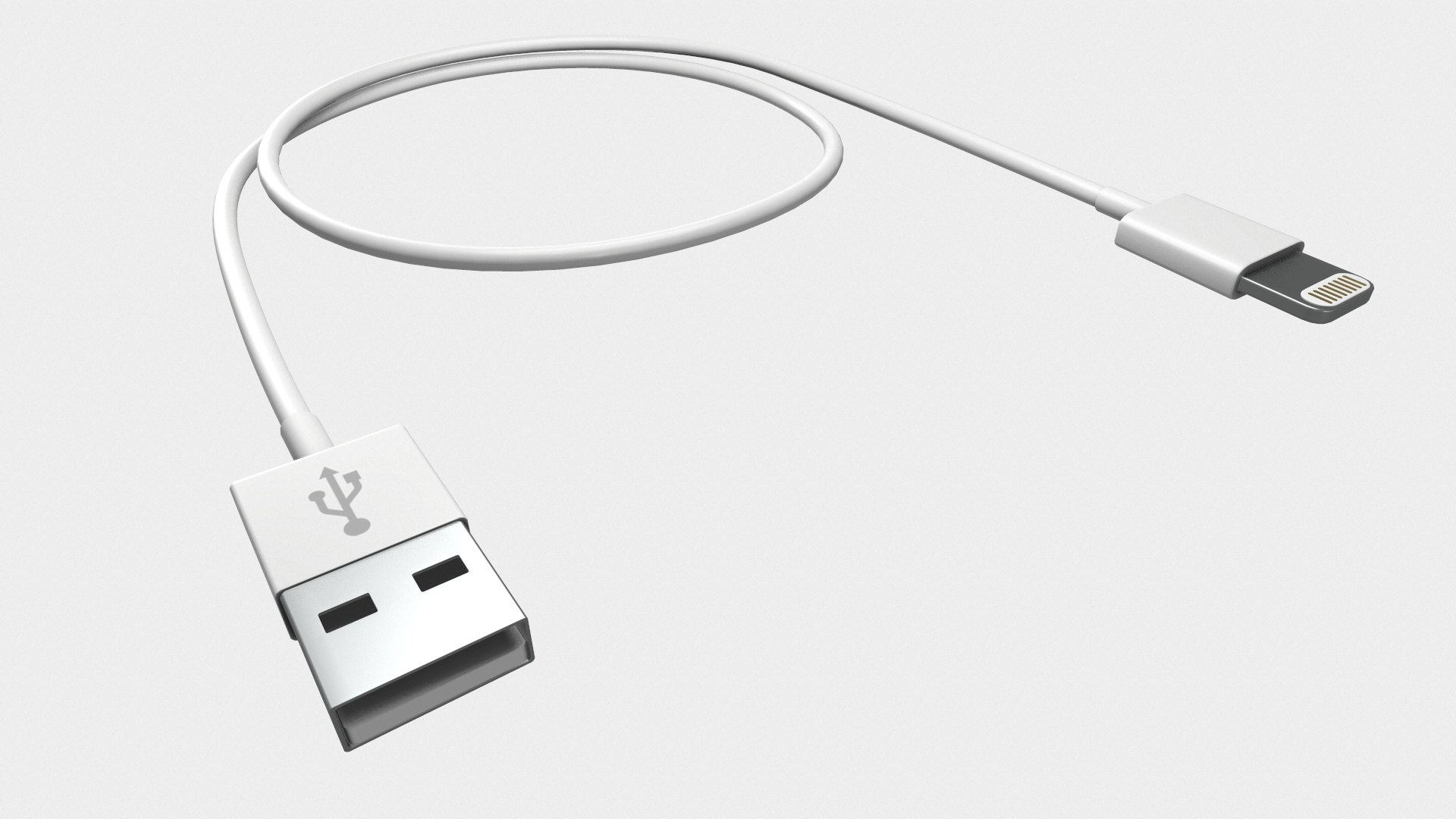 Cable Phone Iphone 3D Model - TurboSquid 1643187