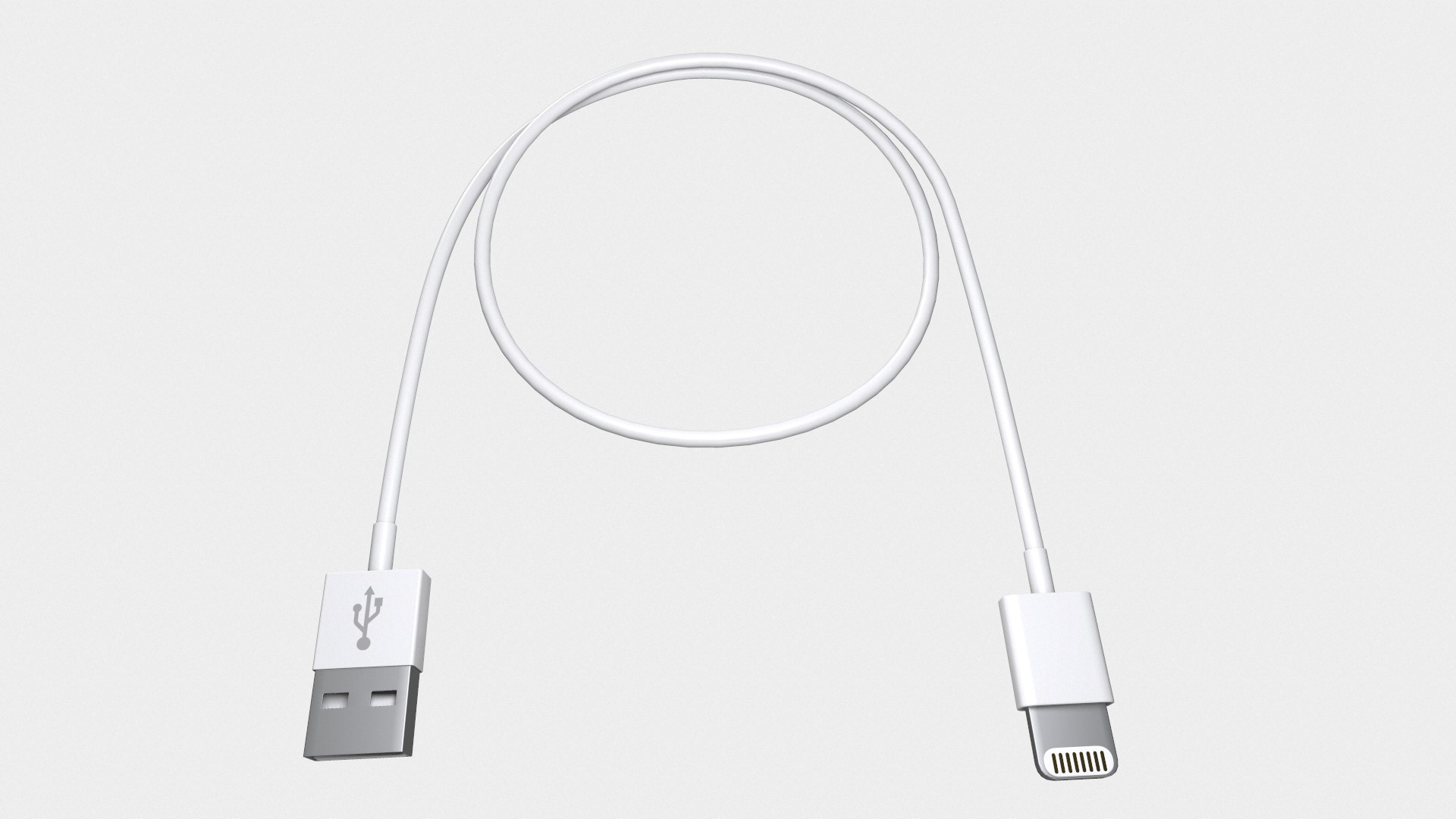 Cable Phone Iphone 3D Model - TurboSquid 1643187