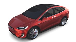 Tesla Model X Red