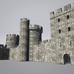 Modular Round Castle Towers Creation Set