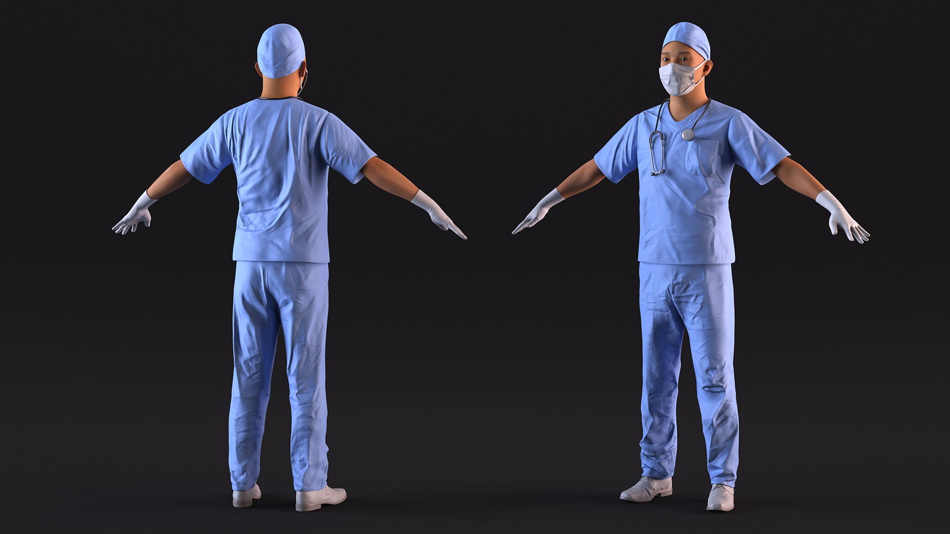 3D Asian Doctor wearing Gloves and Mask model https://p.turbosquid.com/ts-thumb/u8/GxrYQB/BI/asiandoctorwearingglovesandmask3dmodel008/jpg/1697431290/1920x1080/fit_q87/6308eff01e001efa6fb7ed43939fb754d941104f/asiandoctorwearingglovesandmask3dmodel008.jpg