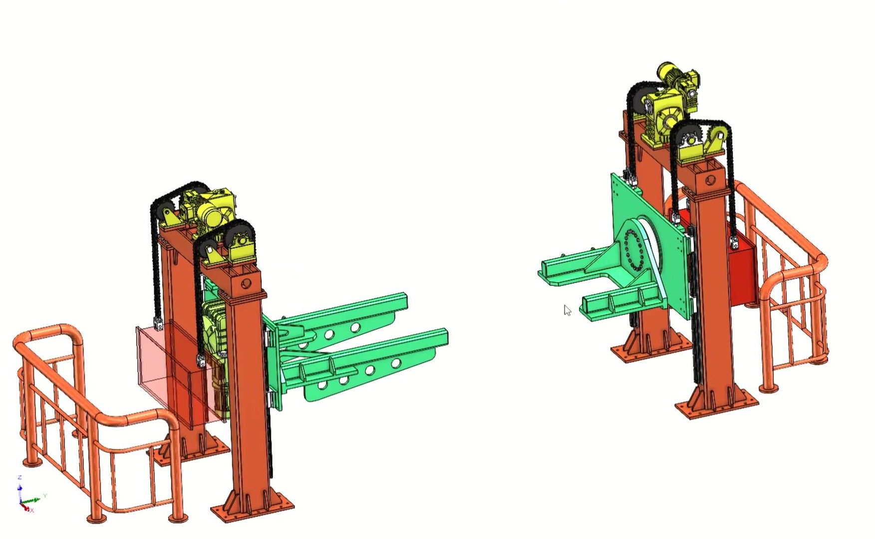 3D Model Frame Lifter And Welding Positioner For Truck Chassis ...