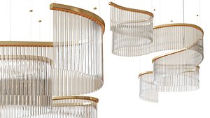 II Paralume Marina Snake Chandelier