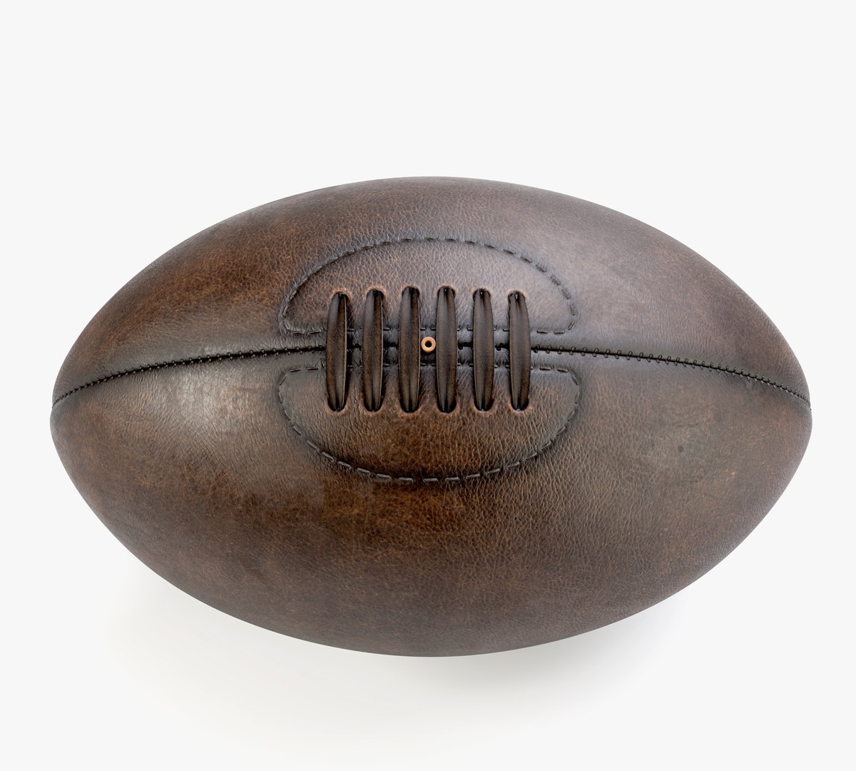 Retro Leather Rugby Ball 3D - TurboSquid 2025028