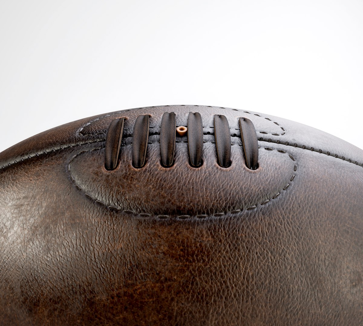 Retro Leather Rugby Ball 3D - TurboSquid 2025028