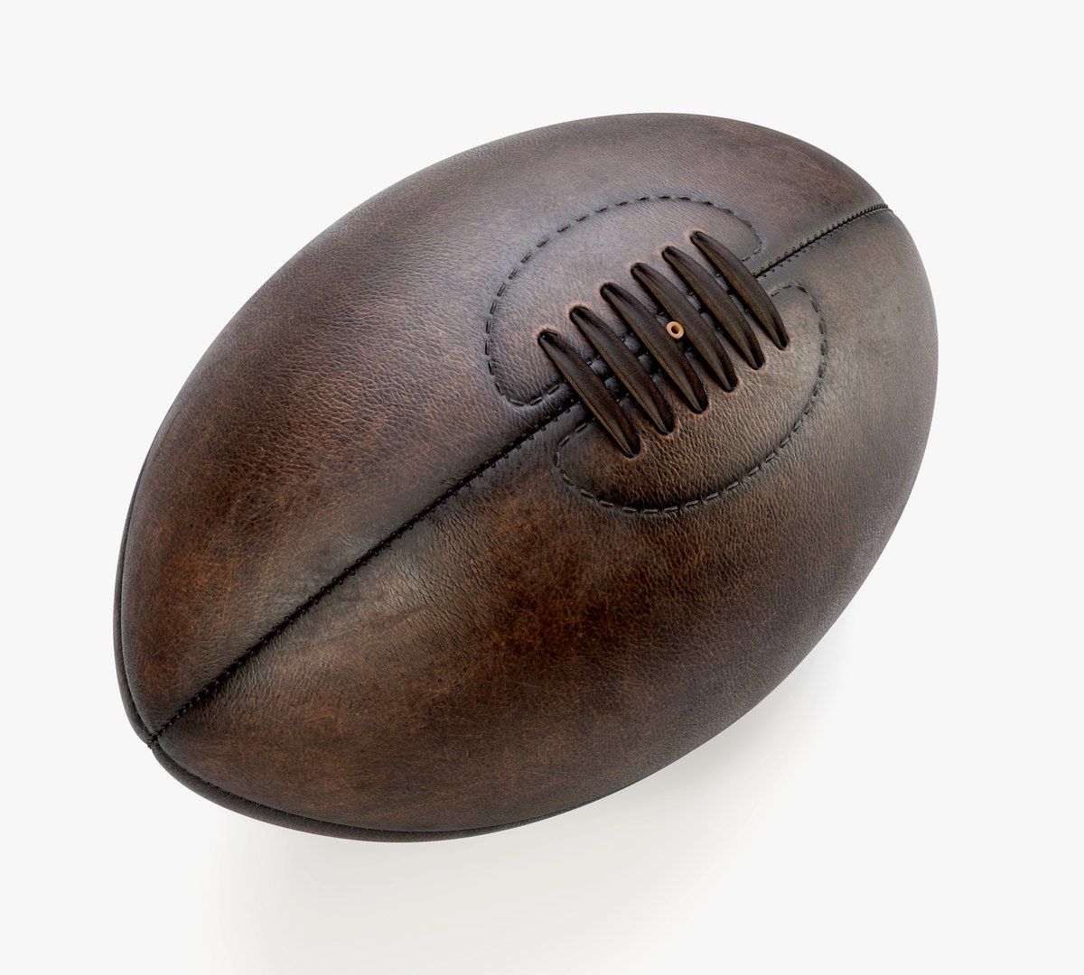 Retro Leather Rugby Ball 3D - TurboSquid 2025028