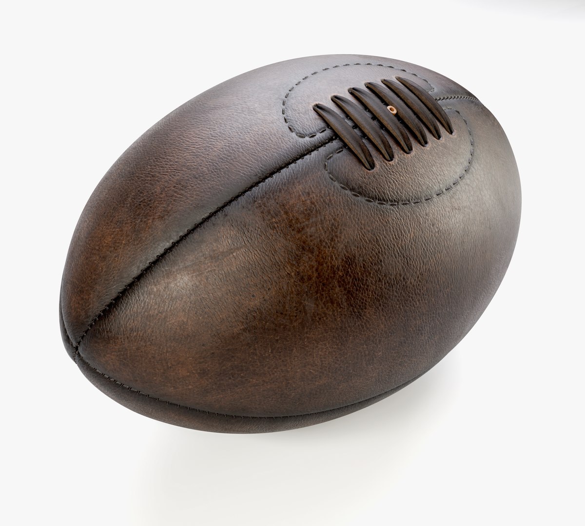 Retro Leather Rugby Ball 3D - TurboSquid 2025028