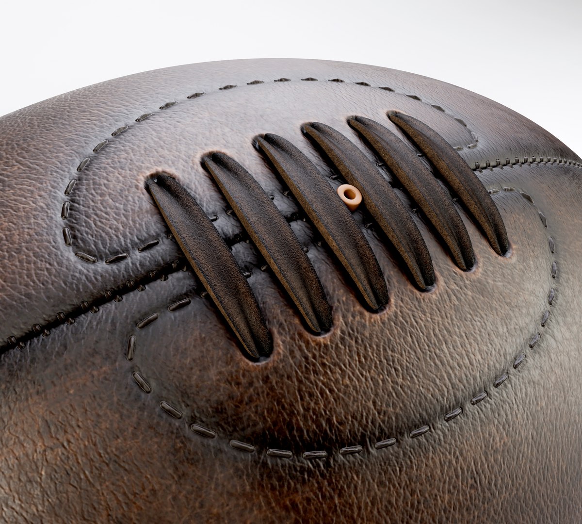 Retro Leather Rugby Ball 3D - TurboSquid 2025028