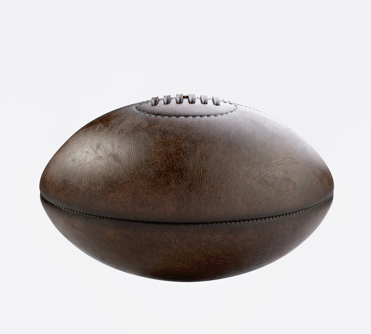 Retro Leather Rugby Ball 3D - TurboSquid 2025028