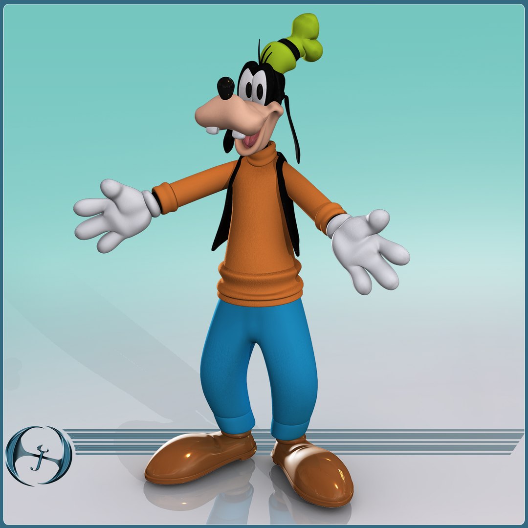 Character Cartoon Goofy 3d Model