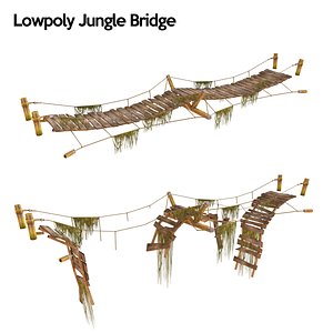 jungle bridge 3d model