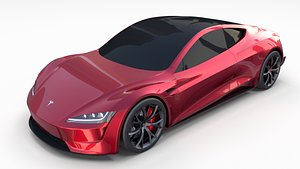 3D tesla roadster 2020