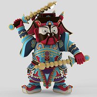 the god of door goalkeeper 3D model