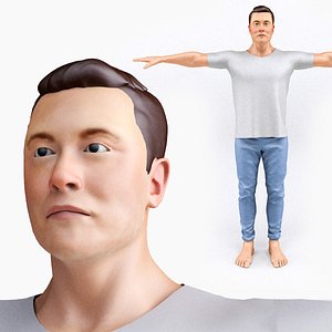 3D Elon Musk